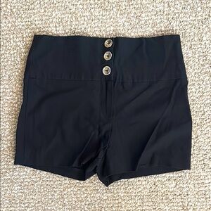 Charlotte Russe Black High Waist Shorts